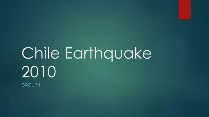 chile earthquake 2010