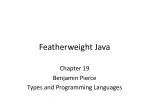 Featherweight Java - slide 1