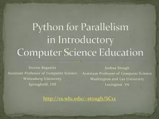 Python for Parallelism in Introductory Computer Science Education