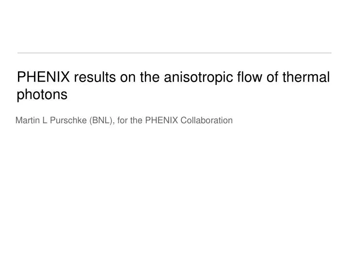 phenix results on the anisotropic flow of thermal photons