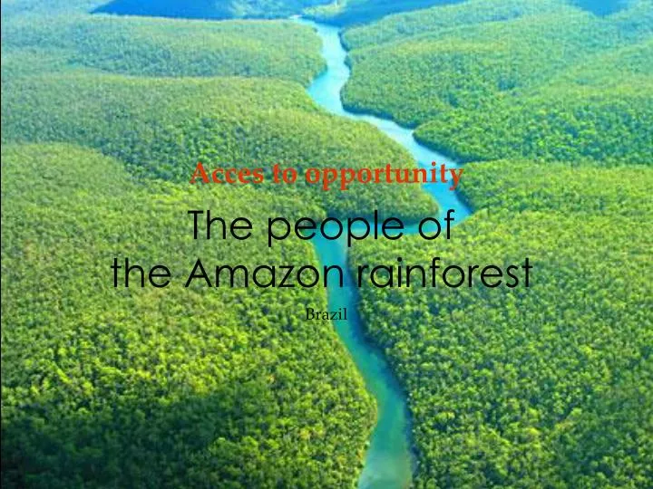 the people of the amazon rainforest