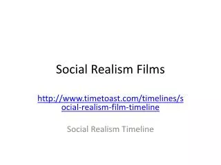 Social Realism Films