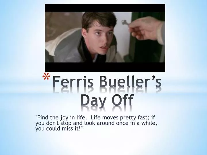 ferris bueller s day off