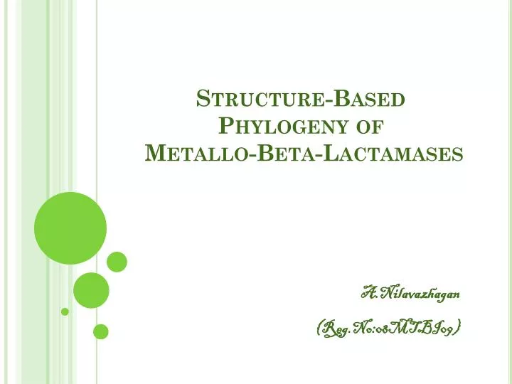 structure based phylogeny of metallo beta lactamases