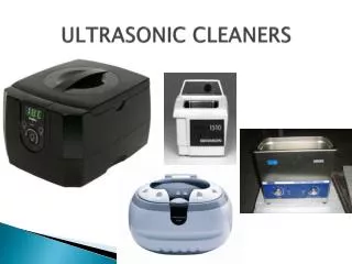 ULTRASONIC CLEANERS