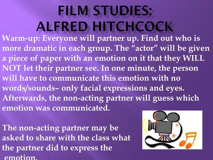 film studies alfred hitchcock