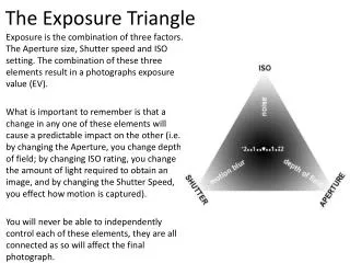 The Exposure Triangle