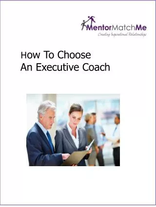 How To Choose An Executive Coach