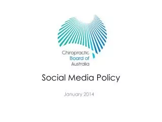 Social Media Policy