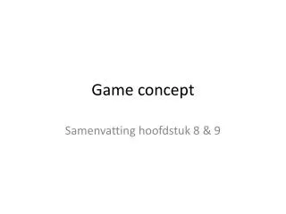 game concept