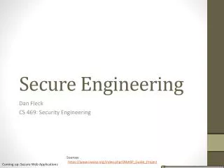 Secure Engineering