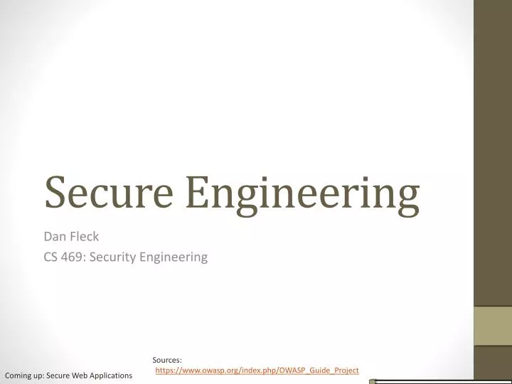 secure engineering