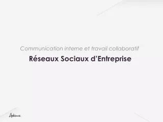r seaux sociaux d entreprise