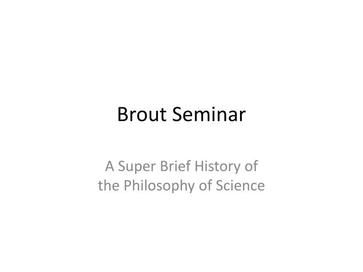 brout seminar