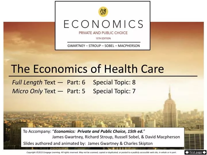 the economics of health care