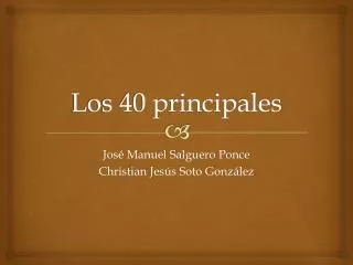 los 40 principales