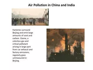 Air Pollution in China and India