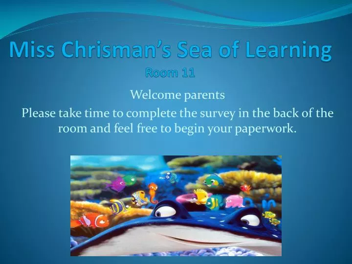 miss chrisman s sea of learning room 11