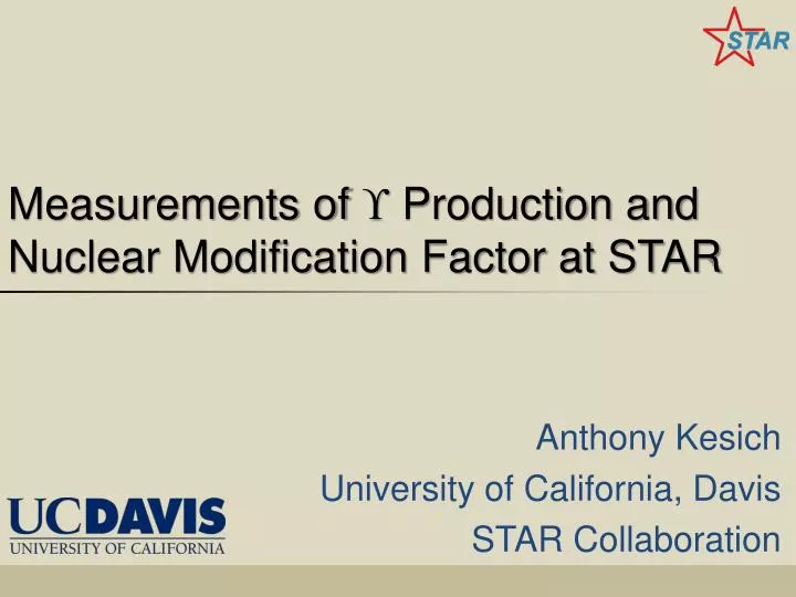 measurements of production and nuclear modification factor at star