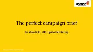 The perfect campaign brief