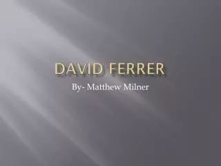 david ferrer