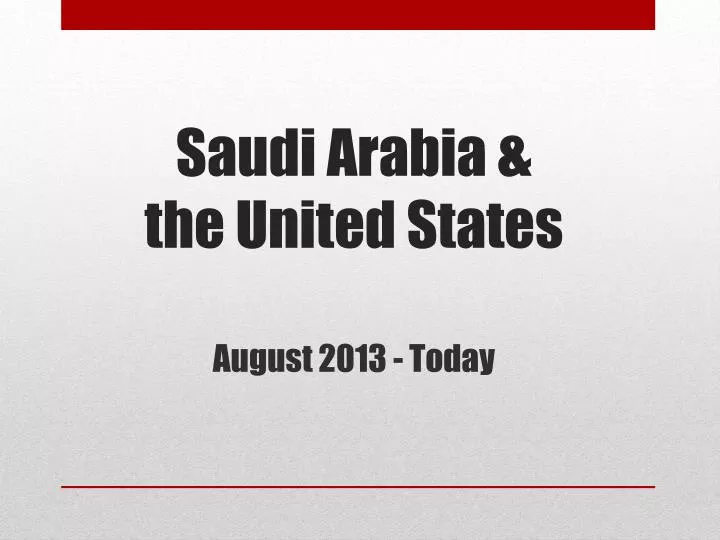 saudi arabia the united states