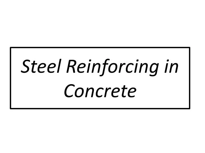 steel reinforcing in concrete