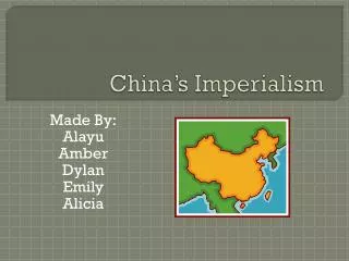 china s imperialism
