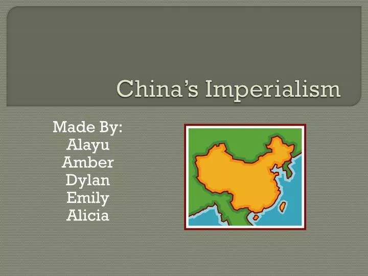 china s imperialism