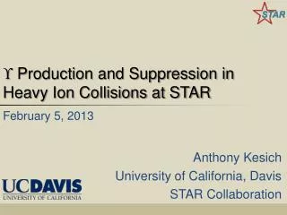 ? Production and Suppression in Heavy Ion Collisions at STAR