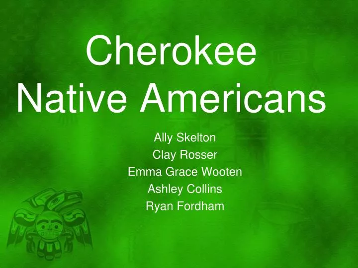 cherokee native americans