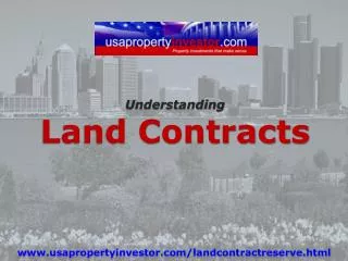 Understanding Land Contracts