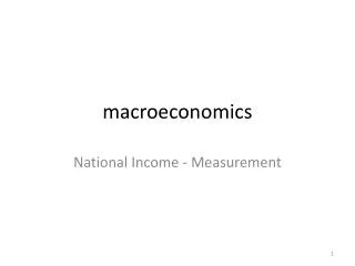 macroeconomics