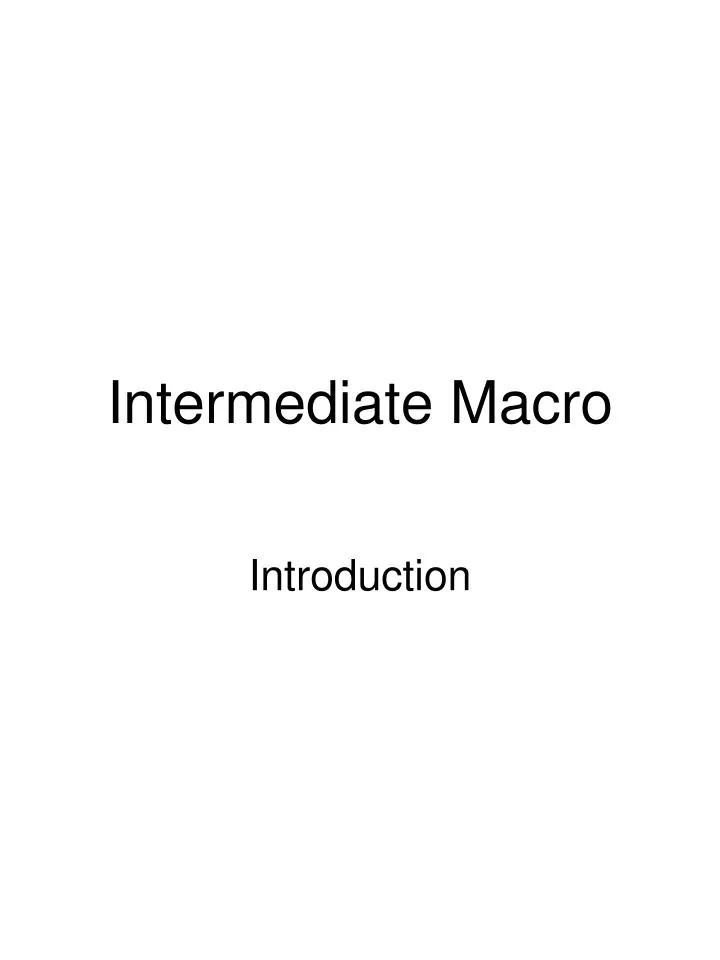 intermediate macro