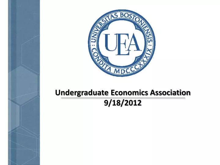 undergraduate economics association 9 18 2012
