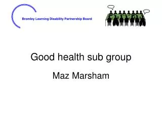 Good health sub group