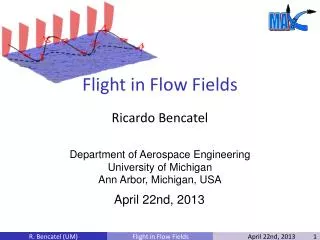 Flight in Flow Fields
