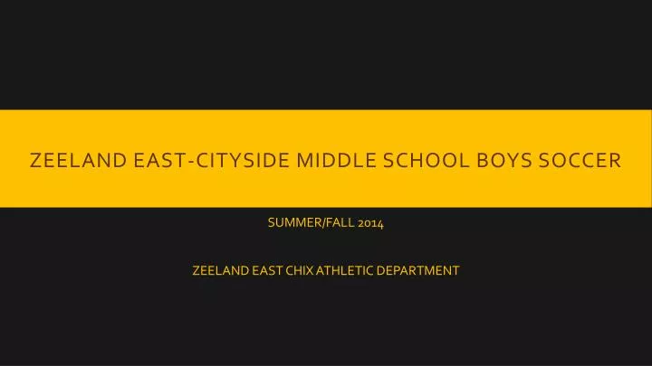 zeeland east cityside middle school boys soccer