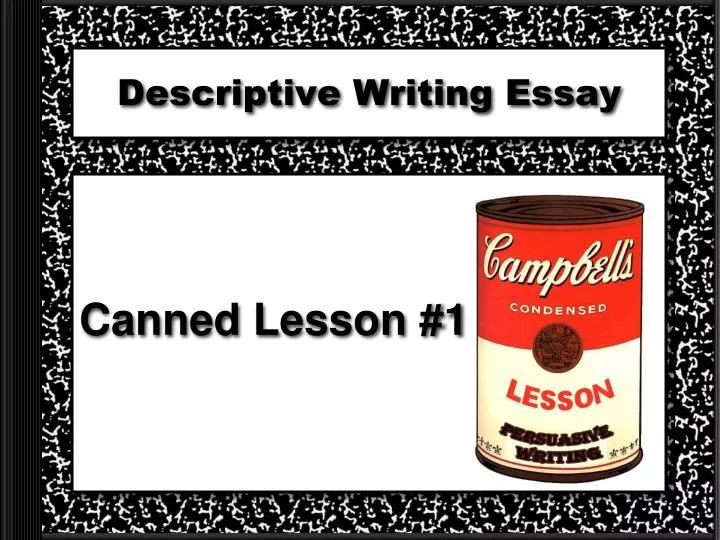 descriptive writing essay
