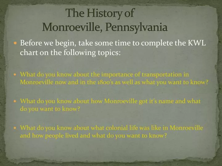 the history of monroeville pennsylvania