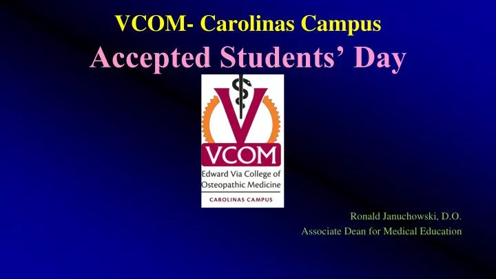 vcom carolinas campus accepted students day