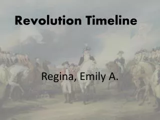 Revolution Timeline