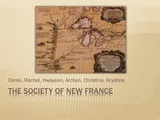 The Society of New France