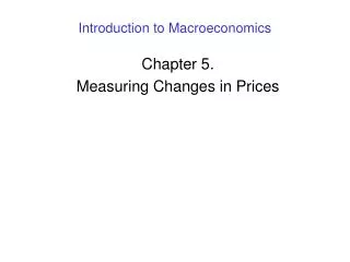 introduction to macroeconomics