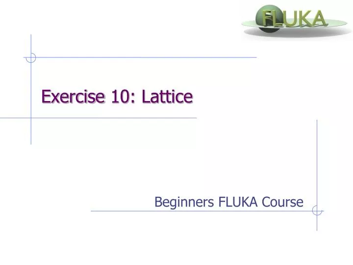 exercise 10 lattice
