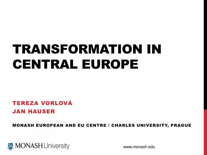 transformation in central europe