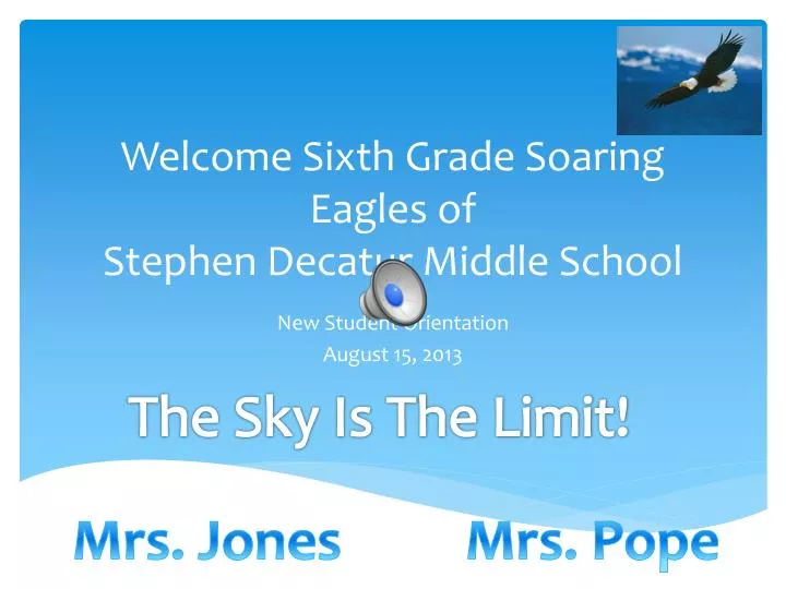 welcome sixth grade soaring eagles of stephen decatur middle school