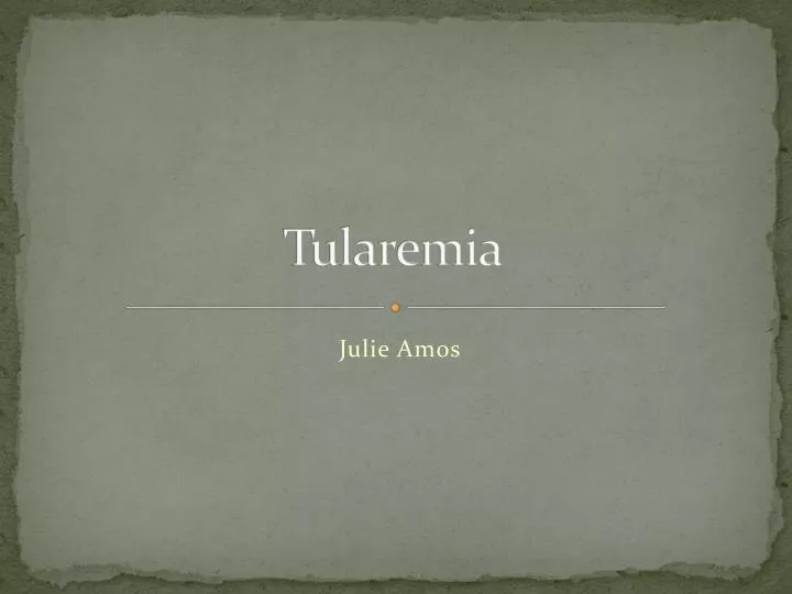 tularemia