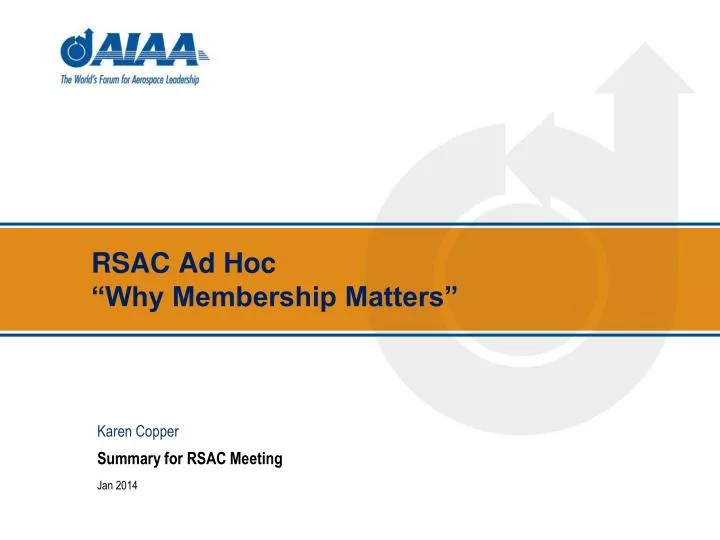 rsac ad hoc why membership matters