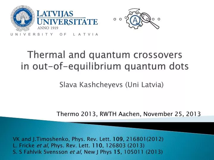 thermal and quantum crossovers in out of equilibrium quantum dots